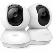TP-Link Tapo 2K Pan/Tilt Security Camera for Baby Monitor, Dog Camera w/Motion Detection, 2-Way Audio, Siren, Night Vision, Cloud & SD Card Storage, Works with Alexa & Google Home, 2-Pack (C210P2)