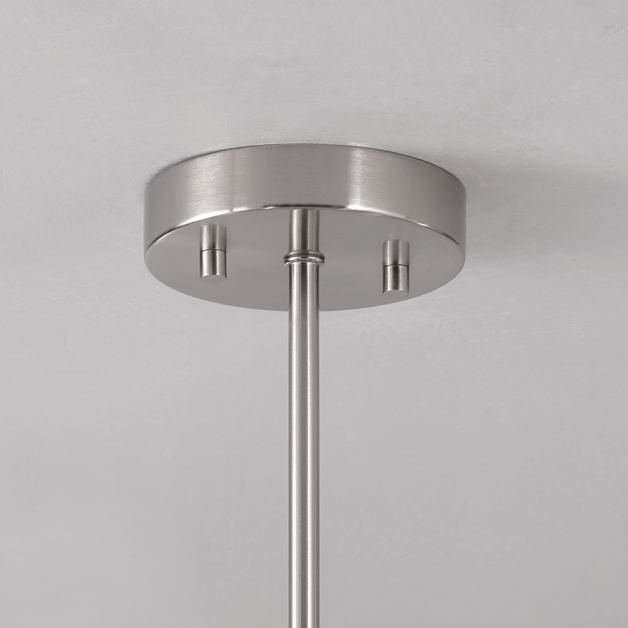 Better Homes & Gardens 6 Lights Semi-Flush Mount, Satin Nickel, Bulb Not Included