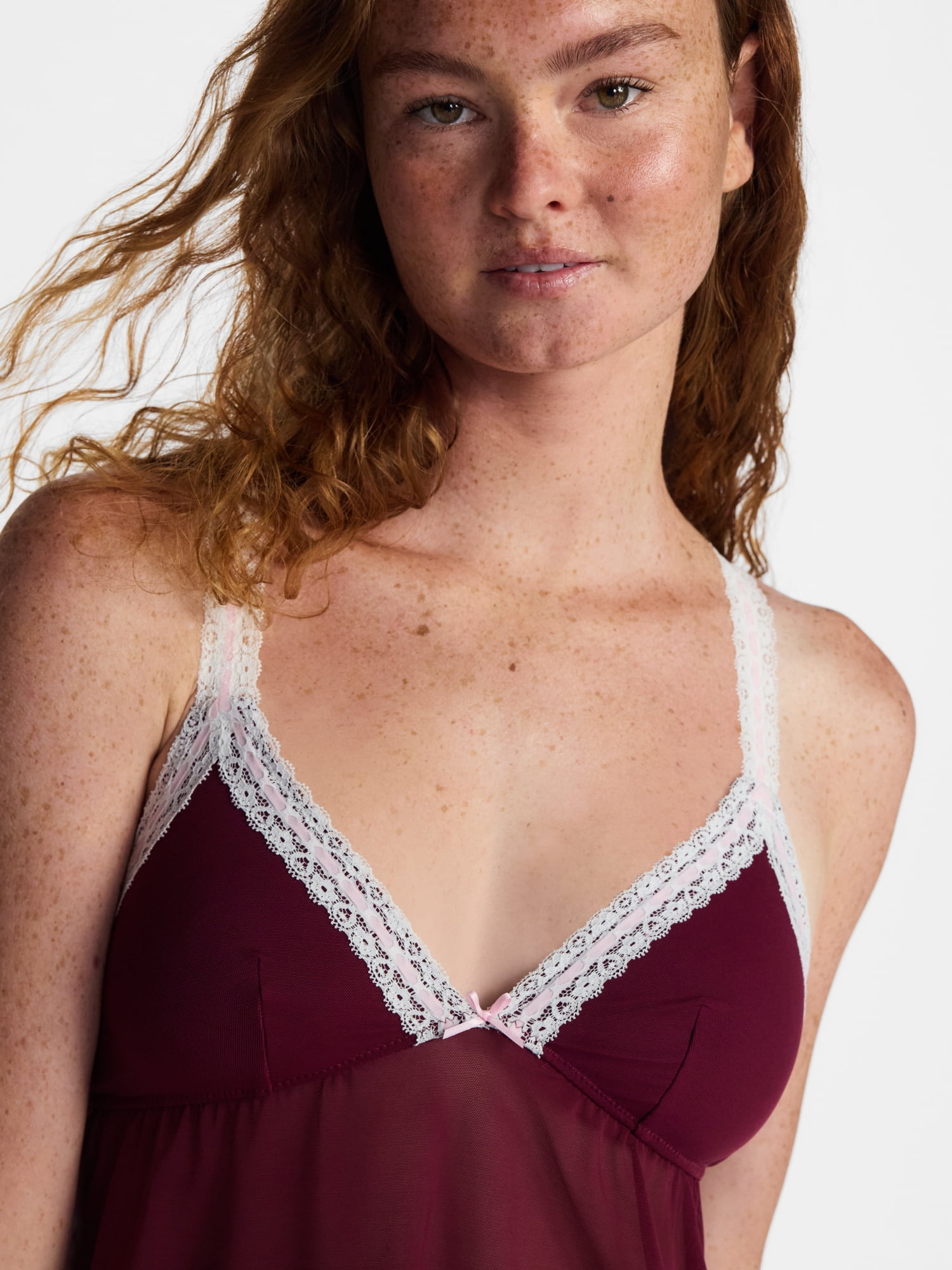 No Boundaries Beaded Lace Babydoll Dress, Women's XS-3XL