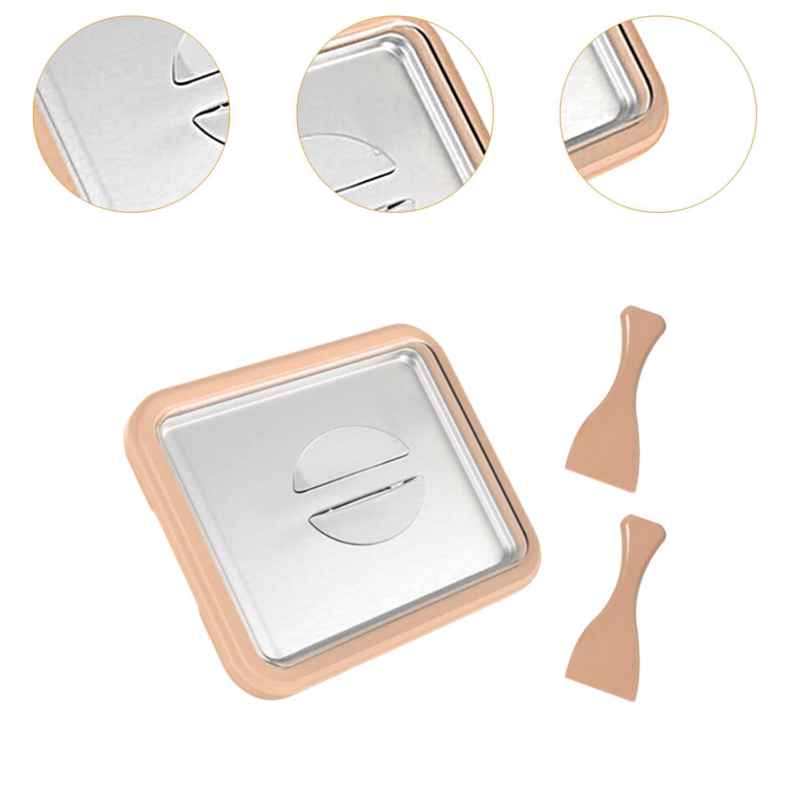 Fiocias Ice Cream Plate Maker Fried Yogurt Machine Fried Ice Tray, instant Gelato Pan, orange