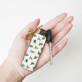thumbnail image 4 of Wukai Cute Avocado Yoga Print Leather Car Keychain, Universal Key Fob Keychain, Leather Key Chain Holder for Men and Women,360 Degree Rotatable, 4 of 5
