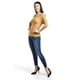 thumbnail image 2 of Blusa de canale manga 3/4 Roman Fashion / Juvenil, B2 (Mostaza) ocre M, 2 of 5