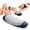 Blue, variant on MOONORAH Lumbar Pillows for Sleeping, Memory Foam Back Support Pillow for Pain Relief, Bed Pillow for Side & Back Sleepers, Removable Washable Cover (Grey)