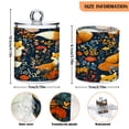 thumbnail image 3 of 2 Pack Adorable Foxes with Flowers Leaves Qtip Holder Dispenser Clear Plastic Storage Apothecary Jars for Cotton Swabs Balls Pads Floss, 3 of 7