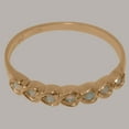 thumbnail image 6 of LBG British Made 9k Rose Gold Real Genuine Opal Womens Eternity Ring - 33 size options - Size 5.75, 6 of 9