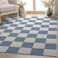 thumbnail image 6 of Well Woven Apollo Flatwoven Modern Squares Blue 3'3" x 5' Area Rug, 6 of 6