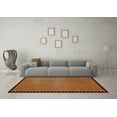 thumbnail image 3 of Ahgly Company Indoor Rectangle Checkered Orange Modern Area Rugs, 7' x 9', 3 of 4
