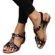thumbnail image 4 of WILLBEST Sandalias De Plataforma Para Mujer, Zapatos De Cuña, Sandalias Planas Con Cuentas, Sandalias De Playa, Sandalias De Playa Planas Con Tiras, Sandalias, 4 of 9