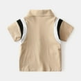 thumbnail image 4 of KVPLBQFD Blue Top Graphic Tees for Teen Boys Brown Shirt Tween Clothes for 2 Year Old Boy 24 Months Boy Clothes Toddler Clothes Boys Teenager Clothes, Khaki 5-6 Years, 4 of 9