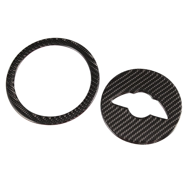 BOROCO Adhesivo para Volante, Fibra De Carbono, Adhesivo para Volante De Coche, Cubierta Recortada, Ajuste para Mini Cooper Clubman(#1+2)