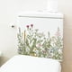 thumbnail image 3 of Pegatinas para tapa de asiento de inodoro, hojas de plantas, flores, hojas verdes, calcomanías florales para tapa de inodoro, pegatina impermeable para decoración de cisterna de baño, 3 of 7