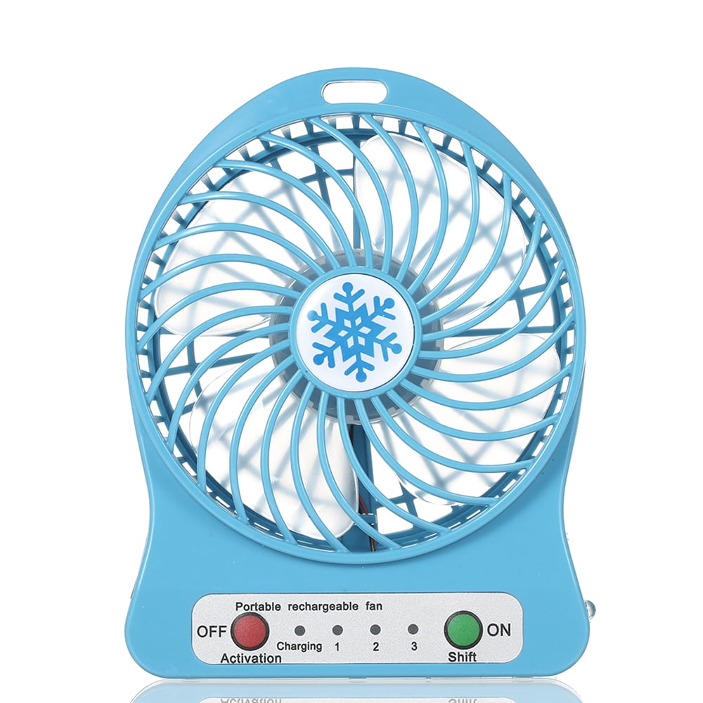 Portable 2 in 1 Mini USB Fan with LED light with 2200 mAh Rechargeable Battery 