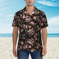 thumbnail image 4 of Haiem Coffee Bean Printed Hawaiian Shirt for Men - Men’s Casual Beach Summer Shirts - Stretch Fabric with Modern Fit-Small, 4 of 9