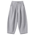 thumbnail image 4 of Breezora Women's Fashionable Casual Bucket Pants Cotton Linen Wide Leg Loose Fit Summer Breathable With Pockets, 4 of 6