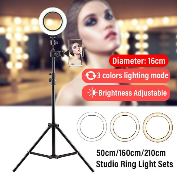 6 3 Selfie Ring Light With Tripod Stand And Phone Holder Led Circle Lights Halo Lighting For Makeup Photo Photography Vlogging Height 63inch Com - Diy Lighting Kits Ring Flashing Red Light