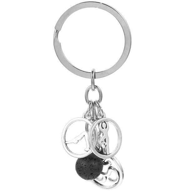 GOOHOCHY Cadena de yoga de la llave de yoga colgante de yoga colgante de aleación resistente al desgaste accesorio de yoga