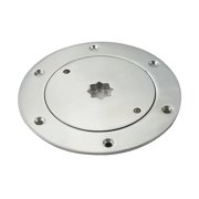 White Water 6362SD 4" Stainless Steel Deck Plate, Star