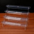 thumbnail image 6 of Acrylic Ladder Display Riser Showcase Storage Rack for Wallet Home Desktop 4, 6 of 7