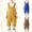 Yellow, variant on Baby Boy Girls Corduroy Overall Shorts Kids Cute Romper Shortalls with Pockets