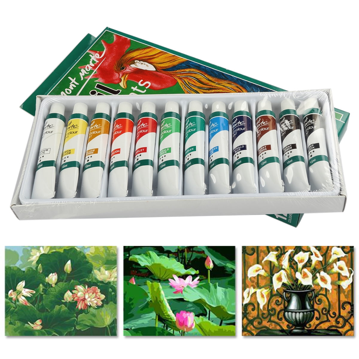 Oil Paints Paint Lot Set Tubes Pack Water Colour Paints Art Crafts