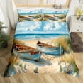 thumbnail image 2 of Erosebridal Tropical Beach Comforter Cover Full, Sea Ocean Theme Bedding Sets Full Size, Reversible 3 Pieces, (No Comforter), 2 of 6