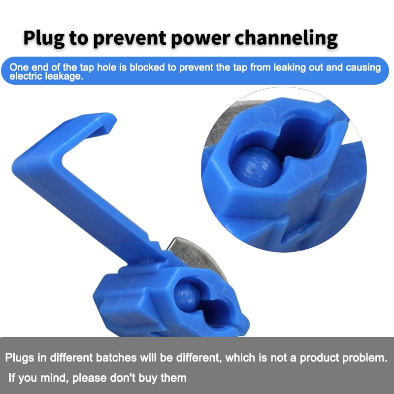 Blue Quick Terminals Cable Wire Connector 100 Piece
