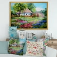 thumbnail image 3 of Designart 'House With Blossoming Flowers On The Mountain I' Traditional Framed Art Print, 3 of 4