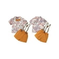 thumbnail image 2 of vera natura Kids Boys Summer Gentleman Outfits Floral Print Bowtie Shirts Tops and Suspender Shorts 2Pcs Clothes Set, 2 of 9