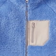 thumbnail image 4 of YunPes Teen Po𝐥ar Fleece Zip Jacket Mock Neck Warm Sherpa Coat Boys Girls Shaggy Thick Fall Winter Outwears with Pocket, 4 of 7