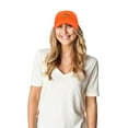 thumbnail image 3 of DALIX Pizza Slice Hat Baseball Cap in Orange, 3 of 7