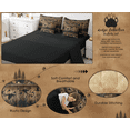 thumbnail image 6 of Erosebridal 7 Piece Camo Mallard Duck Comforter Set With Sheets Men Rustic Farmhouse Cabin Bed In A Bag Queen,Hunting Woodland Duck Bedding Set Country Wood Board Animal Bed Set, 6 of 7