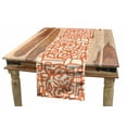 thumbnail image 1 of Tribal Table Runner, Grunge Effect Quirky Zigzags and Abstract Stripes with Curls Tribal Vibes, Dining Room Kitchen Rectangular Runner, 3 Sizes, by Ambesonne, 1 of 2