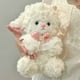 thumbnail image 1 of Juguete de peluche de cordero simulado | Muñeca de vellón realista de algodón suave | Adorable compañero de abrazos | Decoración del hogar | Regalo de celebración de cumpleaños | Blanco | 8,66 x, 1 of 7