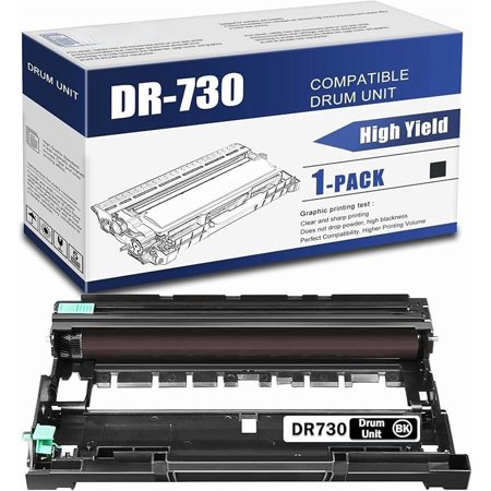 DR730 Compatible DR-730 Black Drum Unit Replacement for Brother DR-730 DCP-L2550DW MFC-L2710DW HL-L2350DW HL-L2370DW HL-L2390DW Toner.(1 Pack)