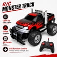 thumbnail image 6 of Remote Control Off-Road Racing Truck Toy for Kids, RC Car with Light-Up Front Lights, Big Tires, 6 of 9