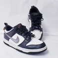 thumbnail image 1 of Size 7Y/8.5W - N I-K-E Dunk Low SE Black White Metallic GS DH9764-001, 1 of 6
