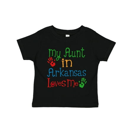 

Inktastic Aunt in Arkansas Loves Me Nephew Gift Toddler Boy or Toddler Girl T-Shirt