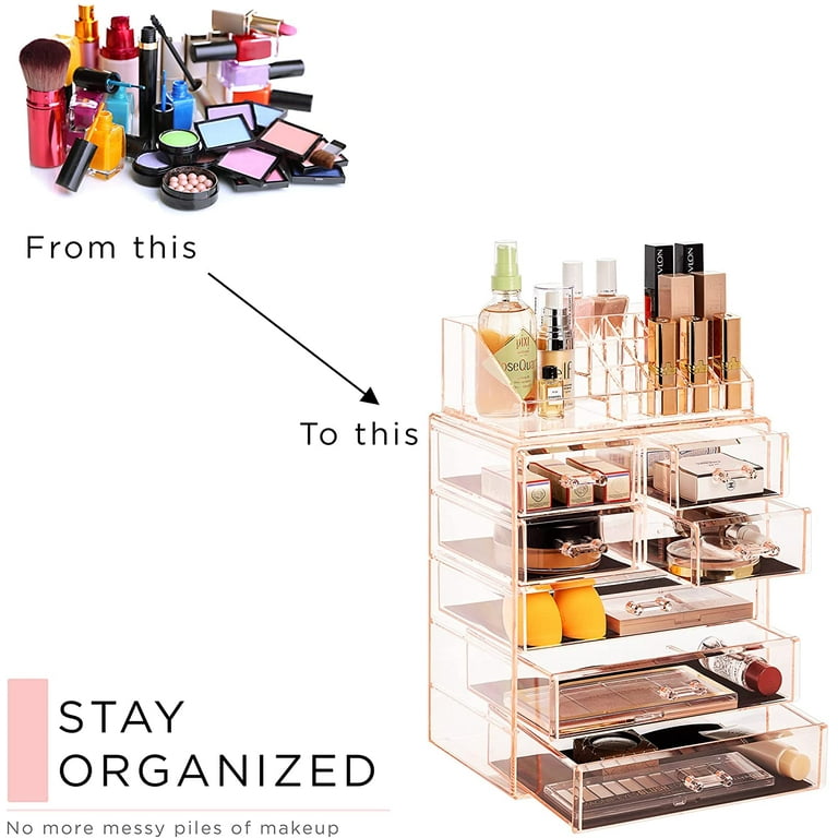 Sorbus Makeup Storage Organizer, Pink