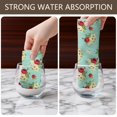 thumbnail image 4 of 2 Pcs Pioneer Flower Floral Print Pattern Kitchen Towels, Funny Microfiber Dish Towel Set, 18" X 26" Tea Towels, 4 of 6