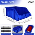 thumbnail image 1 of 1pcs 33.5*21*13.5cm Hardware Accessories Classified Storage Box Warehouse Independent Layered Shelves Stacking Containers Small 7in, 1 of 6