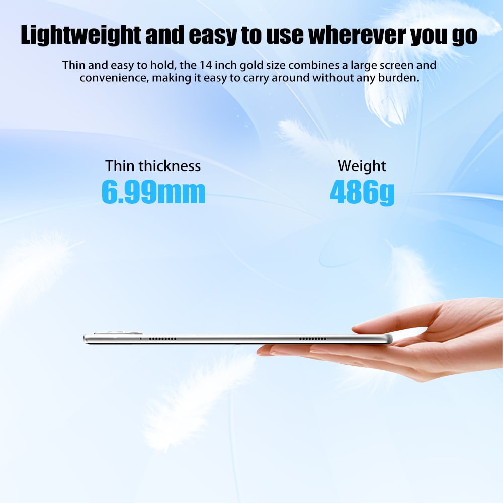 MDHAND Android 7 Tablet 10 Inch with 2GB RAM 32GB ROM, 2 in 1 Tablet with Keyboard Mouse Stylus Wifi, BT, White