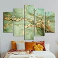 thumbnail image 6 of Luxury Marble Canvas, Modern Art Canvas, Green MArble Canvas Art, Green And Gold Marble, Alcohol Ink Art, Marble Wall Decor, Canvas Wall Decor - White Framed, 6 of 9