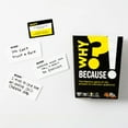 thumbnail image 1 of Juego de cartas Fat Brain Toys Why Because Party Game para mayores de 12 años, 1 of 6