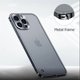 thumbnail image 4 of Luxury Electroplated Metal Frame Case For iPhone 11 12 13 Pro Max 12 13 Mini Acrylic Back Plate Lens Protective Cover Phone Case, 4 of 5