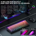 thumbnail image 3 of Teclado Gamer AULA Hero 68 HE 60% Cableado con RGB para PC/Mac, 3 of 9