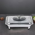 thumbnail image 4 of Advancent Stainless Steel Chafing Dish with Cover Serving Holder Tray for Parties StyleA Electrodomésticos, 4 of 6