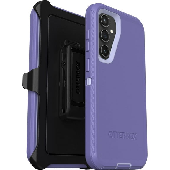 OtterBox Defender Carrying Case (Holster) Samsung Galaxy S23 FE Smartphone, Mountain Majesty (Purple)