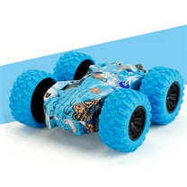 Twfbrm Double Sided Pull Back Cars for Boys Age 4-7 Year Old - Friction Powered Push and Go Toy Push Car,Big Tire Four-Wheel Drive Graffiti Toy Car Christmas Birthday Gifts for Boys and Girls
