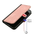 thumbnail image 3 of SaniMore Wallet Case for Samsung Galaxy S23 FE 6.4" 2023, Retro PU Leather Case Card Slots Cash Pocket Kickstand Removeable Lanyard Shockproof Anti-fall Full Protective Magnetic Cover, Pink, 3 of 7