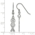thumbnail image 2 of White Sterling Silver Earring Women'S Greek Theta Phi Alpha 38 mm 7, 2 of 2